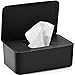 ZHENA Boîte de Mouchoirs Humides, Boîte de Rangement Anti-Poussière pour Lingettes Humides(Noir) pour Bureau à Domicile