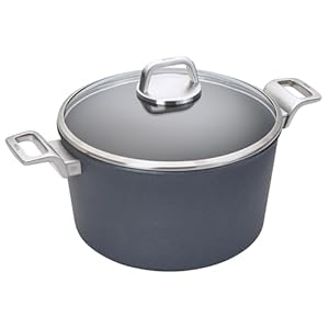 Woll Diamond Lite Pro Non Stick Induction Stockpot with Lid, 5.25 Quart, 9.5″ Diameter