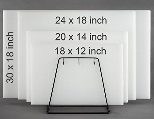 CURTA-4-Pack-Cutting-Boards-for-Kitchen-24-x-18-x-05-4-Piece-White-Red-Green-Blue-Color-Coded-Plastic-Chopping-Board-with-Anti-Slip-Surface-Dishwasher-Safe CURTA 4 Pack Cutting Boards for Kitchen 24 x 18 x 05 4 Piece White Red Green Blue Color Coded Plastic Chopping Board with Anti Slip Surface Dishwasher Safe