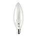 Bulbrite KR60CTC/32 60W Krystal Touch Torpedo Chandelier Bulb (B10), Candelabra Base, 10 Pack by Bulbrite