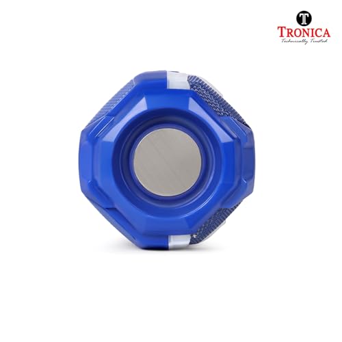 Image of TRONICA Hunter 12W Bluetooth Wireless Speaker, Rechargeable Portable Sound System with FM, USB, AUX, Easy-Carry String & Free Jute Bag Packing (Colour May Vary)