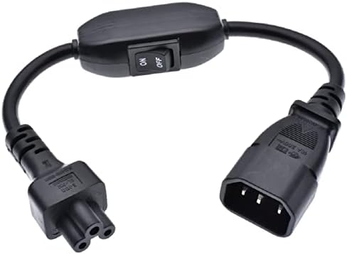 Amazon.com: We Top IEC 320 C14 Male to C5 Female Extension Cable with ...