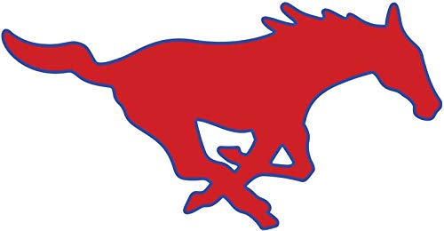 Vinyl Sticker SMU Mustangs Premium Quality Decals Indoor/Outdoor Use for Car Bumper Vehicle Laptop Window & Any Surfaces, 3" Wide