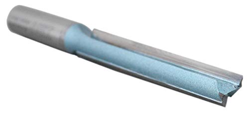 Accusize Industrial Tools Double Flute Extra Long Straight Carbide Tipped Router Bit, 1/2'' Diameter, 3'' Depth, 1/2'' Shank, 4.7'' Oal, 0021-0828 #TOP6