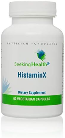 HistaminX | Natural Nettle, Quercetin, Rutin, Bromelain Blend with Broccoli Seed Extract | 60 Vegetarian Capsules | Seeking Health | Physician Formulated