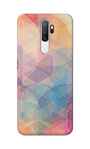 Image of Printed Hard Back Cover Case for Oppo A5 2020 | Oppo A9 2020 Back Cover (Crumpled Paper Design) -1803