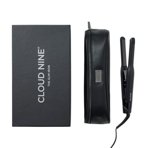 Cloud Nine The Slim Iron Glätteisen Schwarz – Haarglätter mit schmalen Sericite-Platten, Revive Mode & 11 Temperatureinstellungen (100–200 °C) – Für präzises Styling von kurzem Haar & Pony Cloud Nine The Slim Iron Glätteisen Schwarz – Haarglätter mit schmalen Sericite-Platten, Revive Mode & 11 Temperatureinstellungen (100–200 °C) – Für präzises Styling von kurzem Haar & Pony