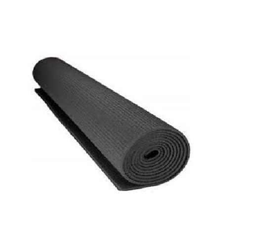Image of Yoga Mats for Women and Men NBR Material with Carrying Strap, Extra Thick Exercise Mats for Workout Yoga Mat for Women for Workout, Yoga, Fitness, Exercise Mat Anti Slip Yoga Mats (4mm) (Black)