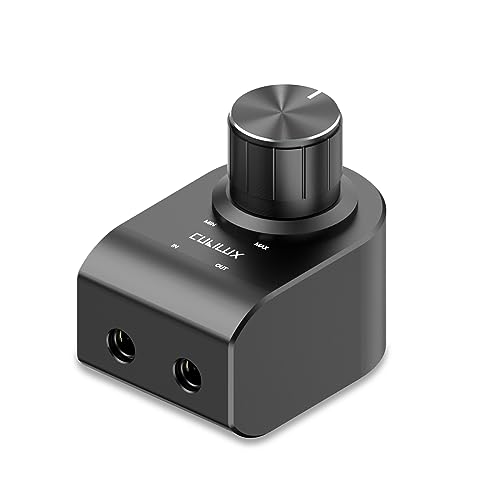 Cubilux 3.5mm Stereo Volume Controller, Headphones Volume Attenuator with Full Aluminum Alloy Case...