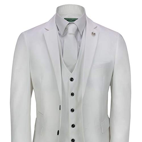 Xposed Completo da Uomo3 Pezzi da Uomo in Bianco