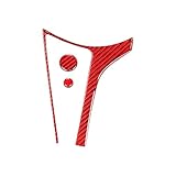 Toiumops Car Interior Mouldings for Mazda MX-5 ND Miata 2016-2022 MX5, Car Handbrake Panel Frame Central Media Button Cover Sticker