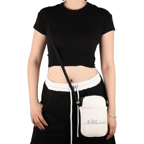 VAMSII Hippo Lover Gift Hippo Design Crossbody Bag Hippo Fan Travel Bag Zoo Lover Zoo Keeper Gift4