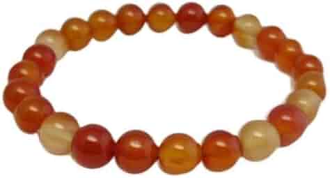 Amazon | 8mmカーネリアンブレスレット 天然石ブレスレット
