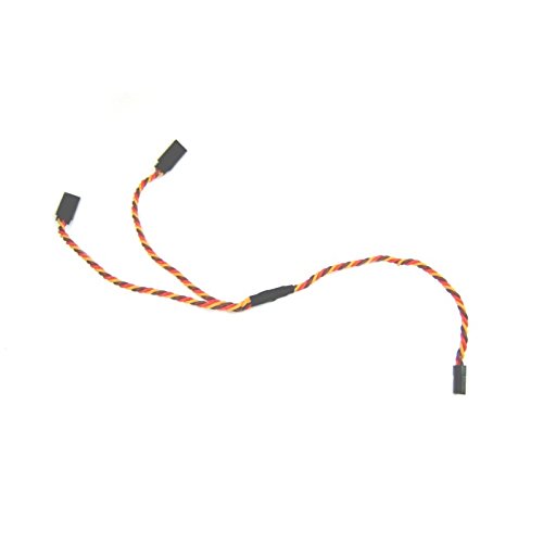 Prolunga Futaba Twisted 22AWG 100mm con blocco Prolunga Futaba Twisted 22AWG 100mm con blocco