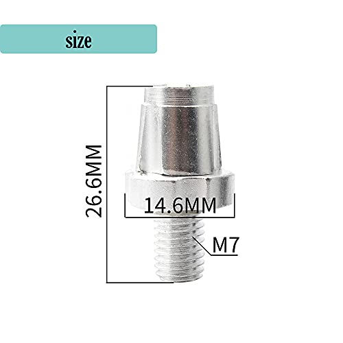 Wdhhnp 4Pcs Brake Lever Adjuster,7Mm Brake Lever Adjustment Screw,Black/Silver Aluminum Alloy Brake Lever Adjustment Screws. #TOP1