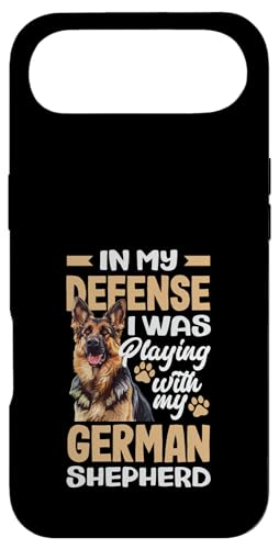 Zu Meiner Verdeidigung War Mit Meinem Schaferhund Spielen �X�}�z�P�[�X iPhone Air �p