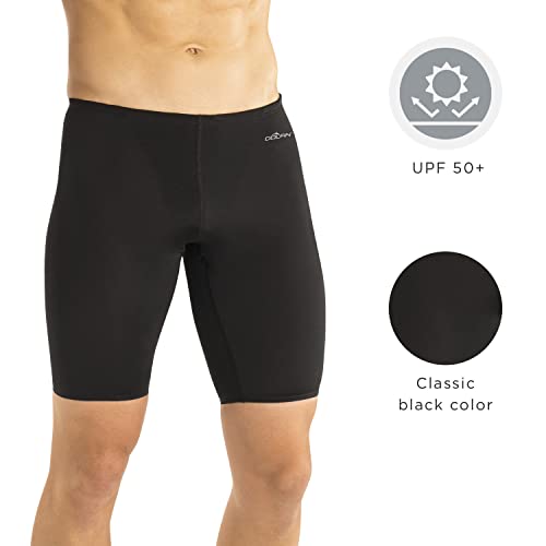 Dolfin Winner's Men's Athletic Swimsuit - Training Jammer Shorts For Racing And Competitions (Black, 2X) #TOP2