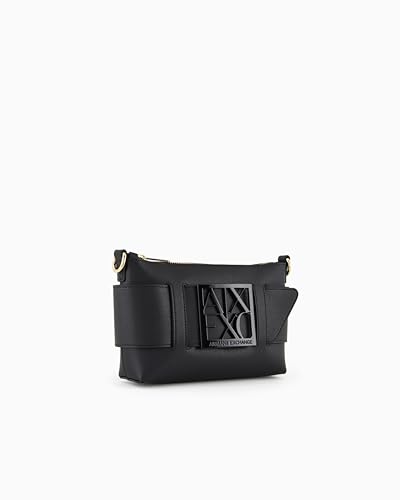 Armani Exchange Women's susie shoulder Bag, Black, One size4