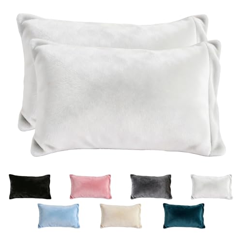 SDY Fleece Pillow Cases Queen Size Set of 2, Warm & Comfy Flannel Pillowcases for RV, Couch, Sofa, Bedroom，Fuzzy Velvet Pillow Shams All Seasons (20