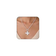 silver cross necklace