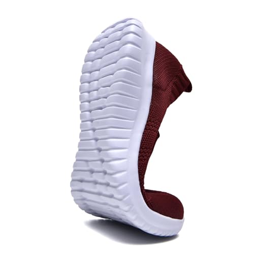 Image of konhill Womens Slip On Sneakers Lightweight Knit Walking Shoes