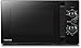 Toshiba MW2-MG20PF(BK)/GE Mikrowellenherd 800 W mit knuspriger Grill- & Kombigarfunktion, 5 Leistungsstufen, 1000 W Grillleistung, Schwarz