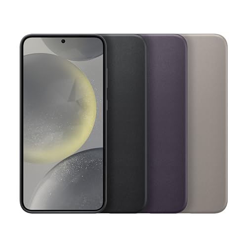 Image of SAMSUNG Galaxy S24+ Plus Vegan Leather Phone Case, Protective Cover with Soft Touch, Elegant Design, Scratch Protection, US Version, GP-FPS926HCAAW, Taupe