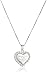 Amazon Collection Sterling Silver A Mother's Love Reversible Heart Pendant Necklace, 18