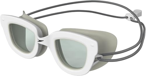 Speedo Unisex Kinder Sunny G Seasiders Schwimmbrille, Weiß/Grau, One Size