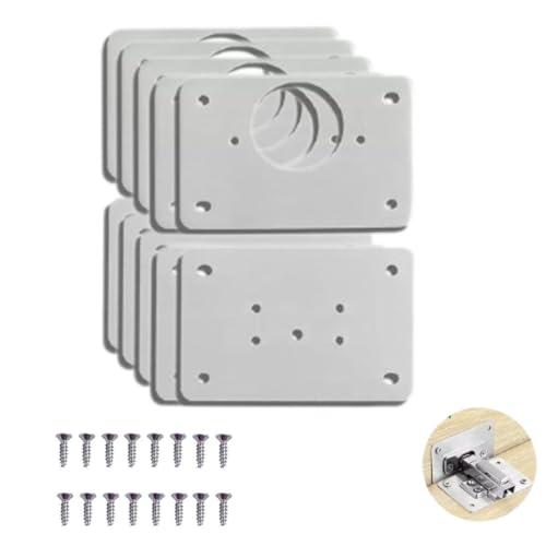 10 Placas Para Reparo De Porta Dobradiça Armário Mdf Consertar Móveis