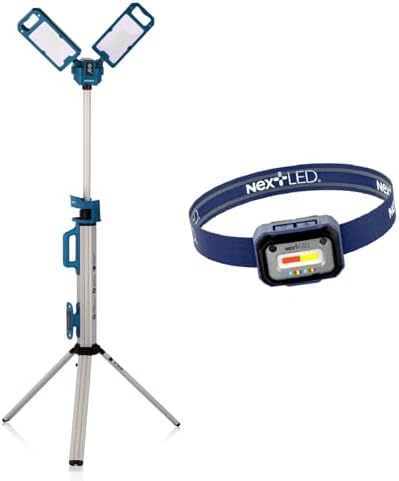 NextLED Comprehensive Lighting Solution: NT-6926M Ultimate Work Light & NT-2143C-B Auto Detail Headlamp