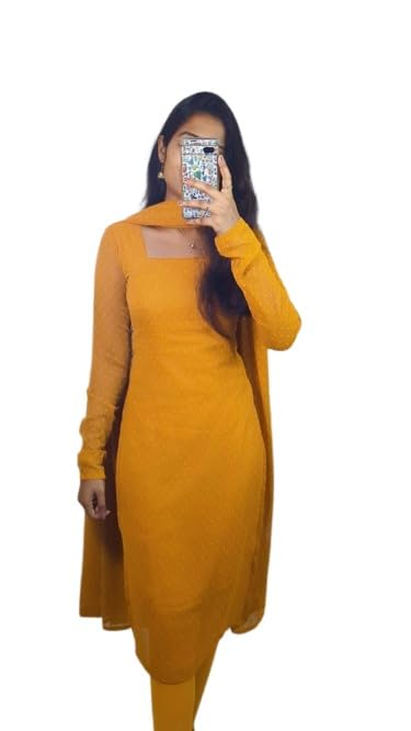 Women Gown with Dupatta for Festive YELLOWBUTTI3_ Women Gown with Dupatta for Festive YELLOWBUTTI3_
