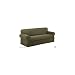 Maytex Reeves Stretch 2 Piece Sofa Furniture Cover Slipcover, Dark Sage Green