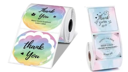 2 ���[������ 50×50mm �Ԍ`���[�X���O���f�[�V�����h�����x�� 1 ���[�� 140 �� Phomemo M220/M200/M221/M110 �Ή� �S���V�[�� DIY/�Z��/�l�D/���O���x���A02