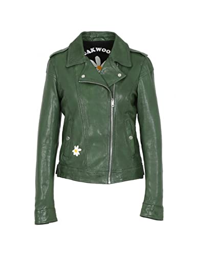 Oakwood Blouson en Cuir Femme Ref 59398 Trinity Ve - L