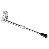 Caballete Pata de Cabra de Acero en Plata para Bicicleta con ruedas de 14' hasta 20' 2897a