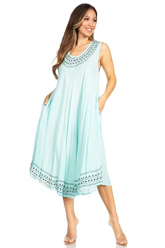 Robe de plage caftan ample Sakkas pour assumer sa silhouette avec légèreté - 5