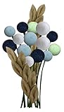 VIELSEITIGE GESTALTUNGSMÖGLICHKEITEN: Mit unserem Draht-im-Stängel-Design wird das Arrangieren von Blumensträußen zum Kinderspiel! Stabil und biegsam zugleich, verleiht es jedem Bouquet eine elegante Note. Kombinierbar mit echten Blumen, Zweigen, Ähren und Früchten – für individuelle Kreationen, die lange halten. Oder als Serviettenring, Geschenkband, Osterdeko, Frühlings- oder Herbstdekoration.