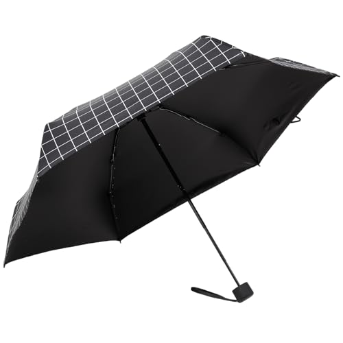 GAOYAING Travel Umbrella Mini Umbrellas for Rain Sun&Rain Lightweight Small UV Sun Umbrella Compact Suit for Pocket with Case