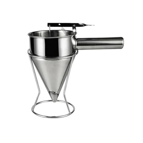 Entonnoir distributeur acier inoxydable avec support de rangement structure robuste 600ml - 2