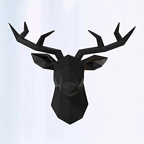 BESPORTBLE Decalque De Parede De Veado Tapeçaria De Veado Cabeças De Animais Montadas Na Parede Deco