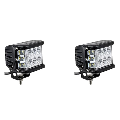 2X Luz de Trabajo LED con Iluminación Lateral Triple Automática B
