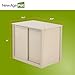 New Age Pet ECOFLEX Versa Stand Storage Cabinet for Pets, 30-Inch, Durable Wood Plastic Composite, Non-Toxic, Easy Assembly, Ideal for Extra Bedding, Food, Toys, Accessories Storage, Maple Finish