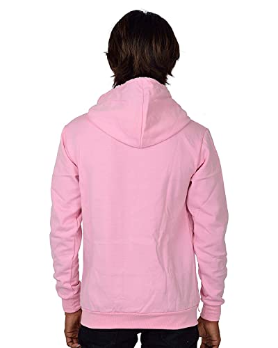 Image of WearIndia Unisex-Adult Cotton Blend Neck Hooded Sweatshirt (W New DANCEMELO Hoodie Baby Pink