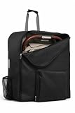 Birdee Borsa da viaggio per passeggino progettata per UPPAbaby MINU V2 e MINU - Borsa a quadri per passeggino - Zaino per viaggi in aereo, Nero, Borsa Minu