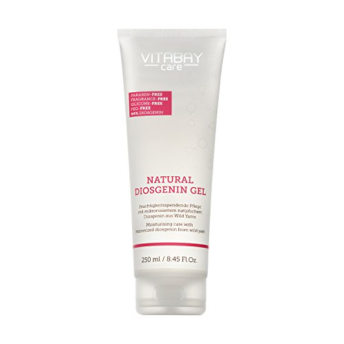 Natural Diosgenin Gel 250 ml Wild Yams Gel mit 64% Diosgenin & 80% Yamswurzel Extrakt Mikronisiert Ultraleicht Parabenfrei & Nano-frei Für Empfindliche Haut Laborgeprüft