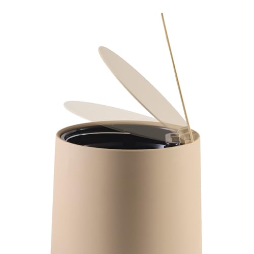 Image of Freelance Portofino ABS Dustbin for Home, Cappuccino 4.3L - Pedal Bin - Silent Lid - For Kitchen /Bathroom /Bedroom /Office /Washroom /Toilet - Small Size Garbage /Waste Basket /Dust Bins /Dust Bin /Trash Can