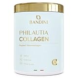 Bandini® Marine Collagen Pulver 12.000mg pro Portion - Reines Typ 1 Kollagen Hydrolysat Peptide - Meereskollagen für Haut, Haare - Perfekte Löslichkeit, natürlicher Geschmack ohne Aromen - 300 g