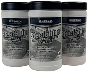 SteelShine Dual-Sided Stainless Steel Wipes (3 Pack) | 25 Sheets Each image 4