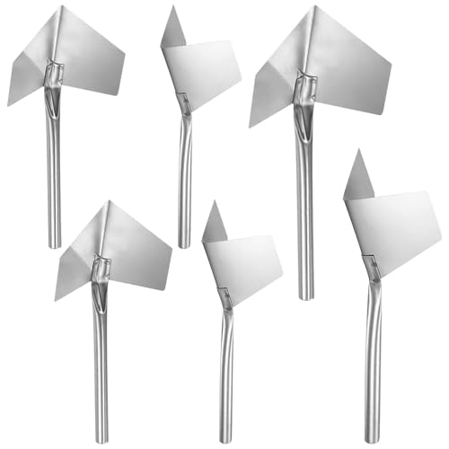 6PCS Pieces of Plastering Tool Knife,Corner Trowels,Corner Shaping Tool,Stainless Steel 90 Degree Angle Spatula, Inner and Outer Corner Trowel